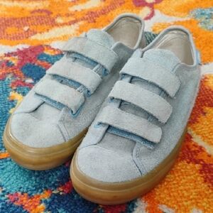 Vintage Women's Vans Light Blue Suede Sneakers